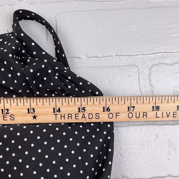 Miraclesuit 1pc Swimsuit Women 8‎ Black White Polka Dot Blouson Pad Bra VTG - Picture 5 of 10